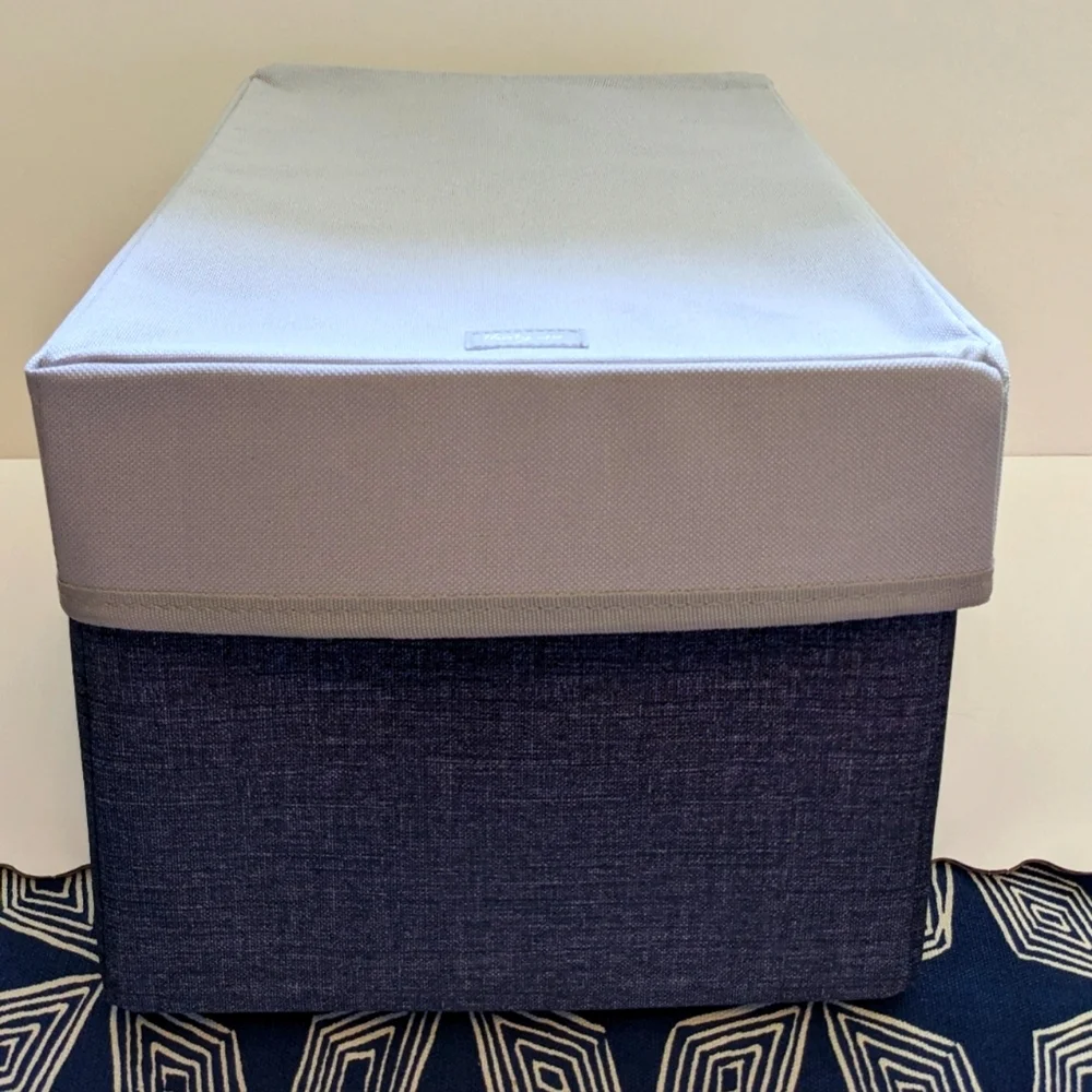 Thirty One Your Way Rectangle Organizer Shelf Box 31 Charcoal Gray Lid